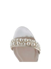 Rainbow Club Ivory Wedding Clara Satin Strappy Bridal Sandals - Image 3 of 4