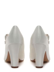 Rainbow Club Ivory Wedding Madeline Satin Mary Jane Court Bridal Shoes - Image 2 of 4