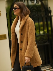 Friends Like These Camel Teddy Coat - Image 3 of 4