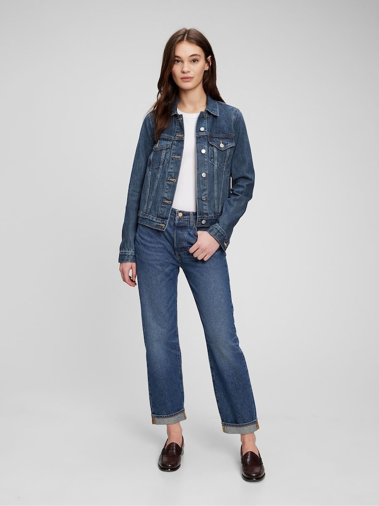 Gap Dark Blue Icon Denim Jacket - Image 1 of 8