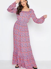 Long Tall Sally Pink Ditsy Floral Skirt - Image 2 of 3