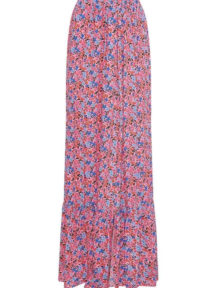 Long Tall Sally Pink Ditsy Floral Skirt - Image 3 of 3