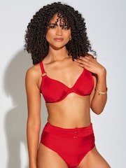 Pour Moi Red Non Padded Samoa Underwired Bikini Top - Image 2 of 5