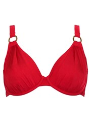 Pour Moi Red Non Padded Samoa Underwired Bikini Top - Image 4 of 5
