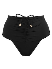 Pour Moi Black High Waisted Santa Cruz Bikini Brief - Image 4 of 5