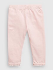 Gap Pink Organic Cotton Ruffle Leggings - Image 2 of 2