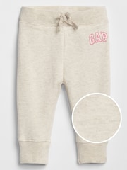 Gap Cream Logo Fleece-Lined Joggers (Newborn-5yrs) - Image 1 of 3