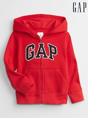 Gap Red Logo Zip Up Hoodie (12mths-5yrs) - Image 1 of 2