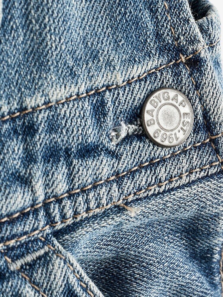 Gap Blue Denim Baby Dungarees - Image 5 of 5