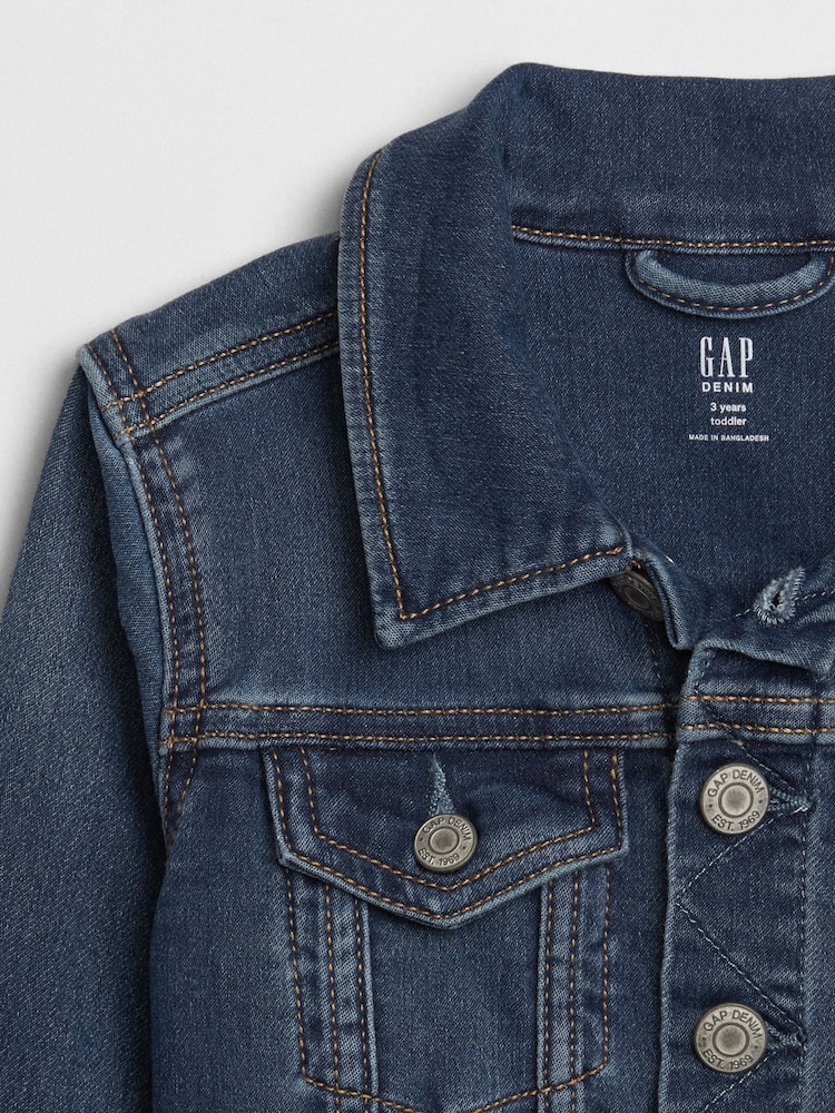 Gap Medium Wash Blue Icon Denim Jacket (12mths-5yrs) - Image 3 of 3