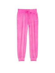 Victoria's Secret Pink Berry Graphic Pink Velour Jogger - Image 2 of 2