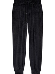 Victoria's Secret Graphic Pure Black Velour Jogger - Image 1 of 1