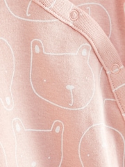 Gap Pink Brannan Bear Long Sleeve Baby Sleepsuit (Newborn - 24mths) - Image 3 of 3