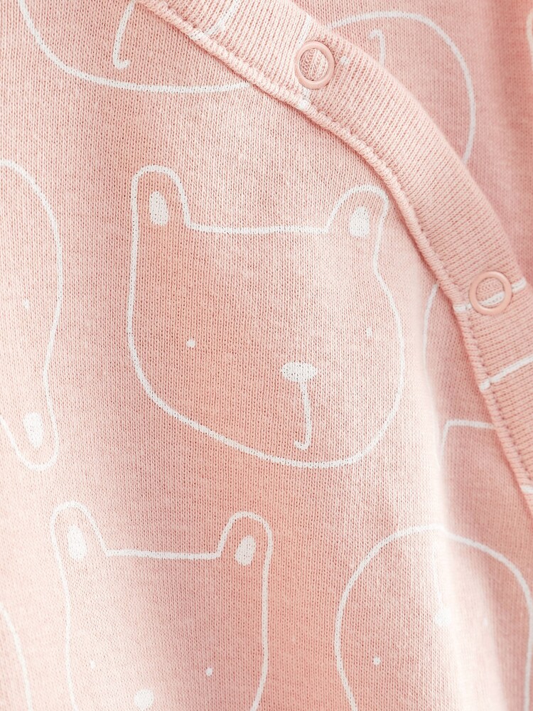 Gap Pink Brannan Bear Long Sleeve Baby Sleepsuit (Newborn - 24mths) - Image 3 of 3