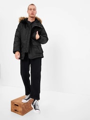 Gap Black Heavyweight Parker Coat - Image 1 of 1