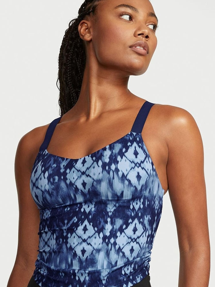 Victoria's Secret Blue Love Cloud Sport Bra Tank - Image 1 of 4 Victoria's Secret Blue Love Cloud Sport Bra Tank - Image 1 of 4