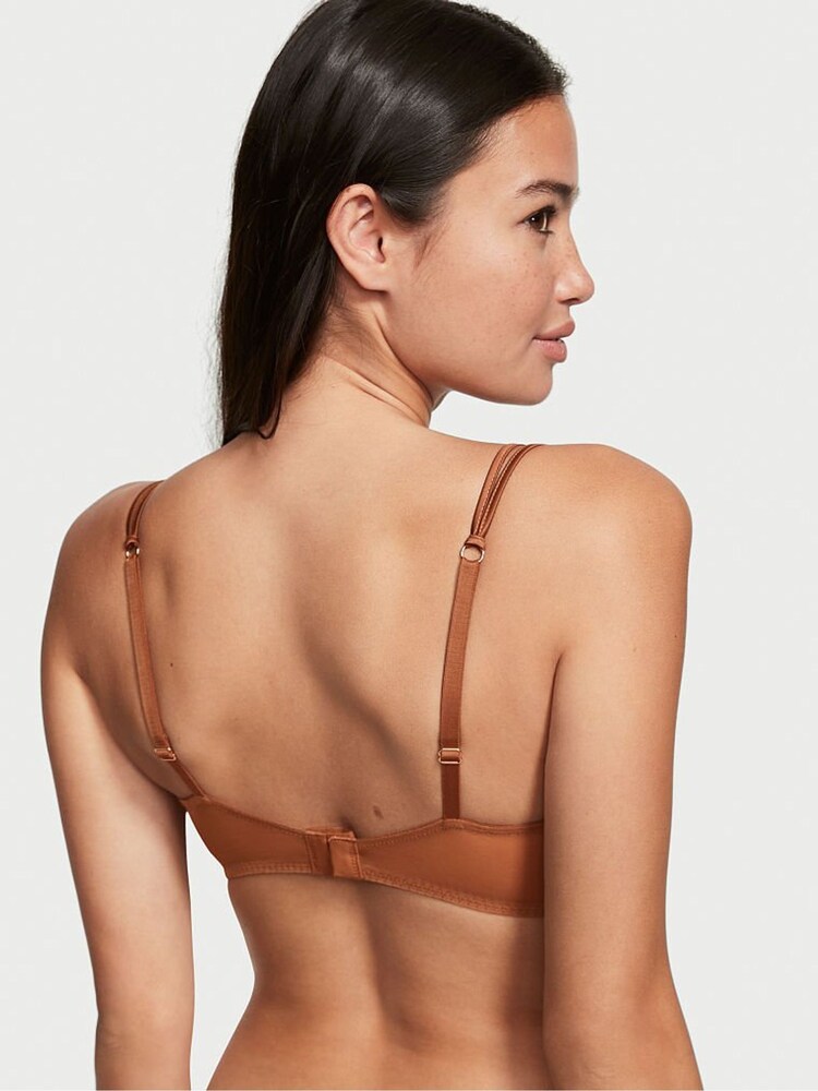 Victoria's Secret Caramel Kiss Brown Lace Unlined Balcony Bra - Image 2 of 4