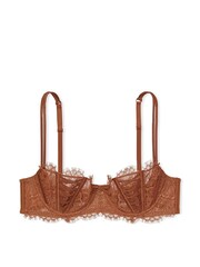 Victoria's Secret Caramel Kiss Brown Lace Unlined Balcony Bra - Image 4 of 4