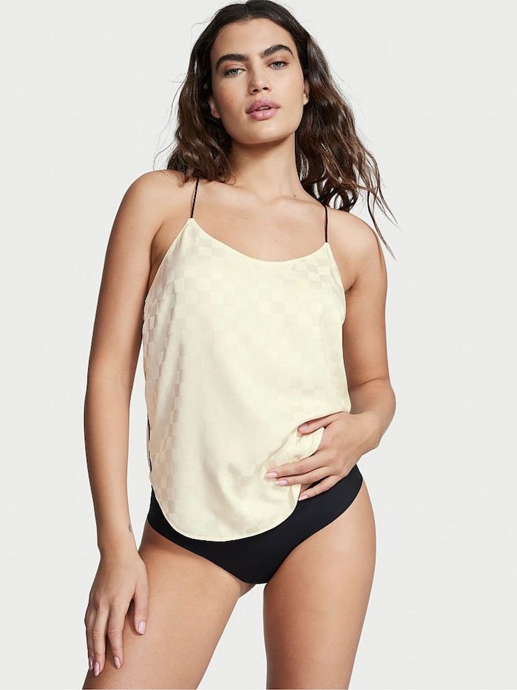 Victoria's Secret Vanilla Dream Nude Racerback Satin Camisole Top - Image 1 of 3