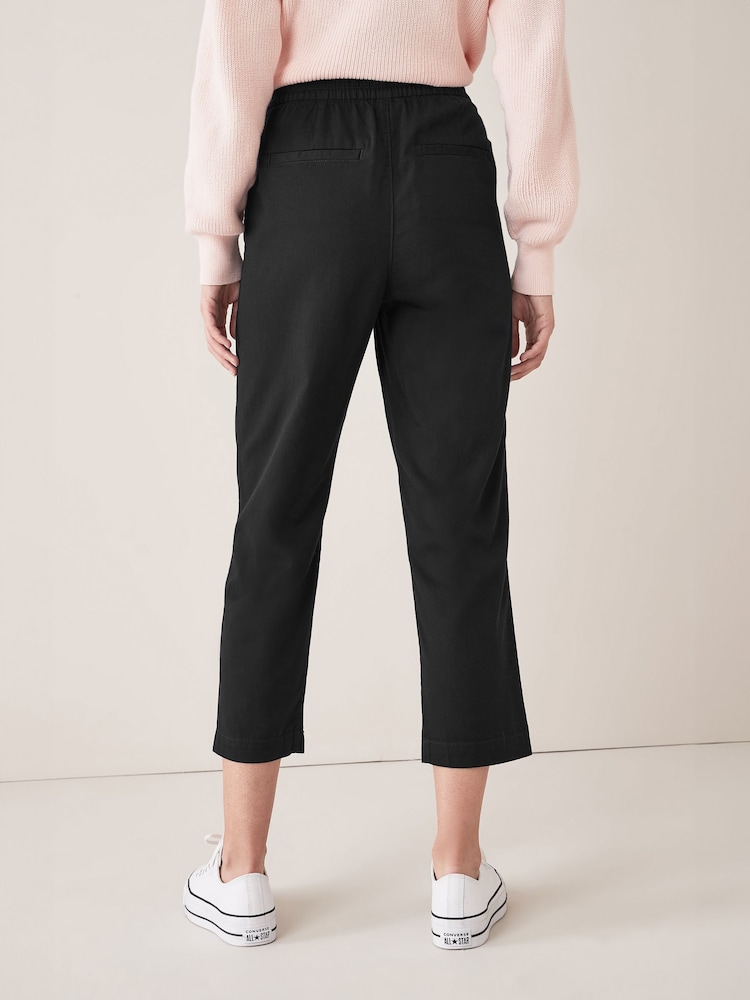 Gap Black Easy Straight Pull-On Trousers - Image 2 of 3 Gap Black Easy Straight Pull-On Trousers - Image 2 of 3