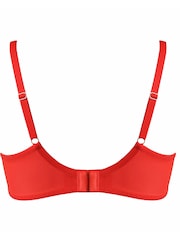 Pour Moi Orange Padded India Eyelash Lace Underwired Bra - Image 3 of 3