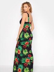 Long Tall Sally Black Tropical Print Maxi Dress - Image 3 of 4