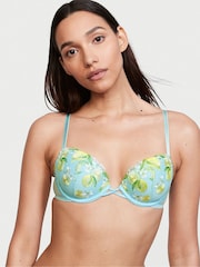 Victoria's Secret Breaker Blue Embroidered Lightly Lined Demi Bra - Image 1 of 3