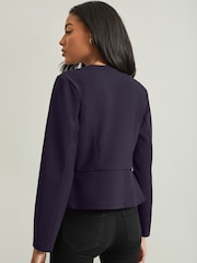 Lipsy Navy Cropped Blazer - Image 2 of 4