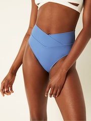 Victoria's Secret PINK Blue Dawn V Crossover High Waist Bikini Bottom - Image 3 of 5