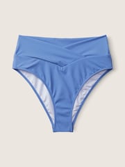 Victoria's Secret PINK Blue Dawn V Crossover High Waist Bikini Bottom - Image 4 of 5