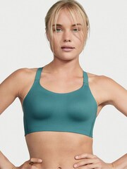Victoria's Secret French Sage Blue Smooth Lightly Lined Wired High Impact Sports Bra - Image 1 of 4