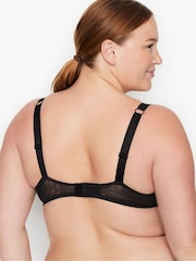 Victoria's Secret Black Lace Push Up Shine Strap Bra - Image 2 of 4