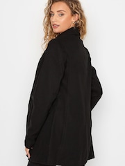 Long Tall Sally Black Double Breasted Cosy Jacket - Image 3 of 5