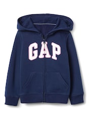 Gap Navy Blue Logo Zip Up Hoodie (Newborn - 7yrs) - Image 1 of 3