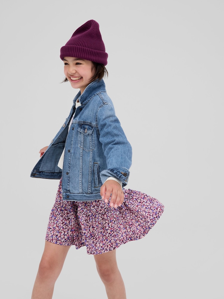 Gap Blue Kids Cotton Icon Denim Jacket (4-13yrs) - Image 1 of 5