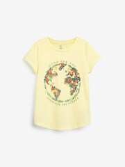Gap Yellow 100% Organic Graphic T-Shirt - Kids - Image 1 of 3