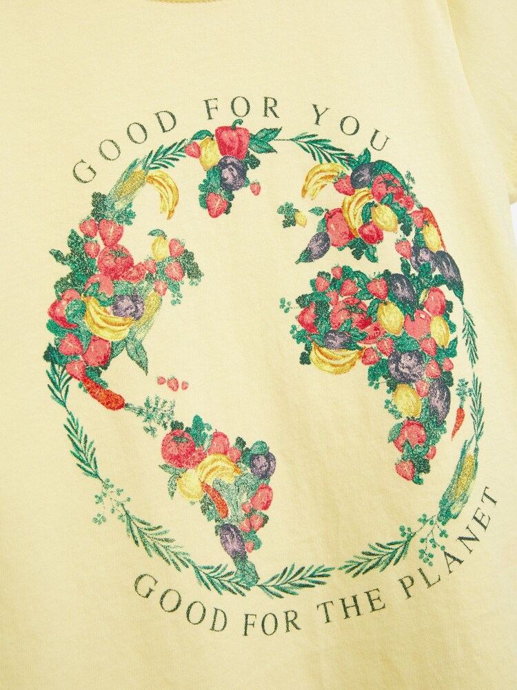 Gap Yellow 100% Organic Graphic T-Shirt - Kids - Image 3 of 3