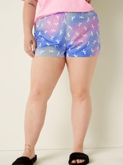 Victoria's Secret PINK Pink Arttic Ice Blur Dogs Flannel Boxy Pajama Shorts - Image 3 of 4