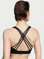 Victoria's Secret Black Smooth Strappy Back Non Wired Minimum Impact Sports Bra - Image 3 of 4