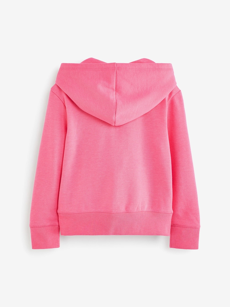 Gap Pink Logo Zip Through Hoodie (4-13yrs) - Image 2 of 3