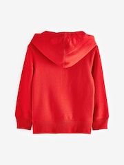 Красный - Худи на молнии с логотипом Gap (4-13лет) - Image 7 of 8