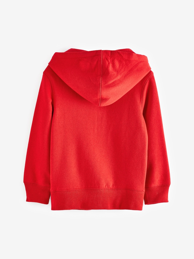 Rood - Gap hoodie met rits en logo (4-13 jr) - Image 7 of 8