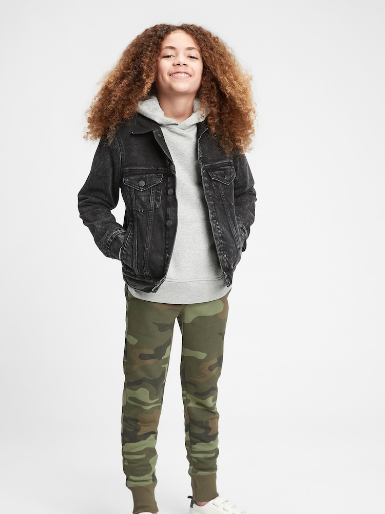 Gap Green Camo Logo Pull On Joggers (4-13yrs) - Image 1 of 4