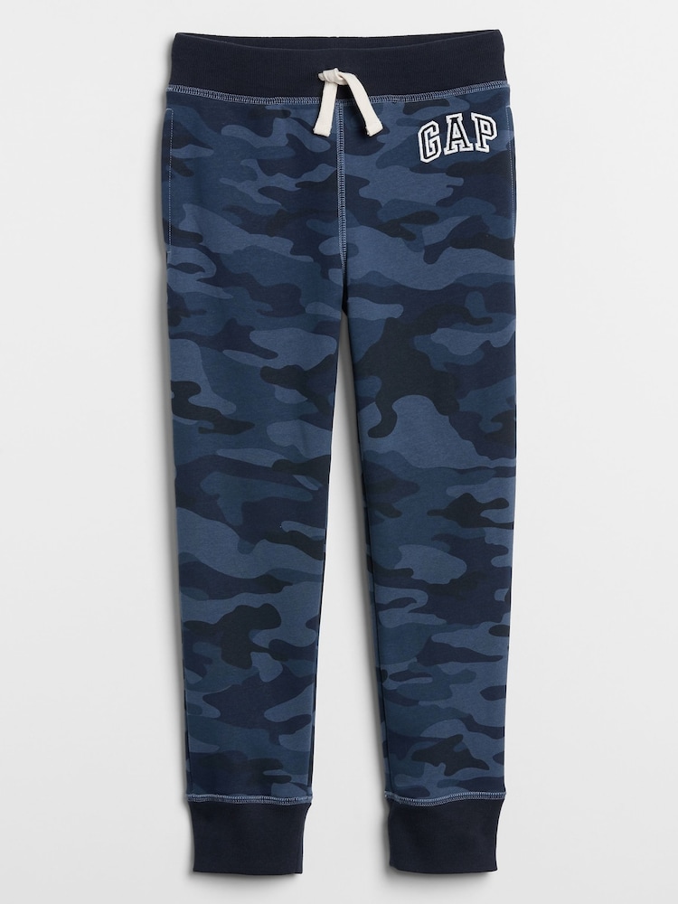 Gap Blue Camo Logo Cuffed Joggers (4-13yrs) - Image 1 of 1