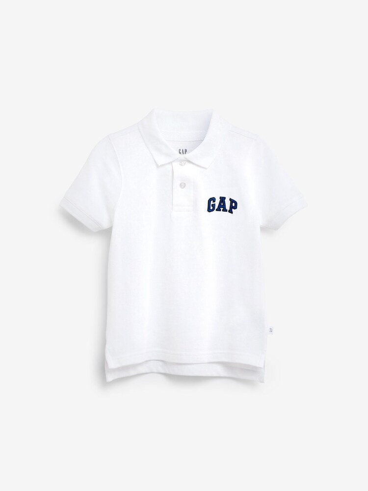 Gap White Short Sleeve Logo Polo Shirt - Image 1 of 1 Gap White Short Sleeve Logo Polo Shirt - Image 1 of 1