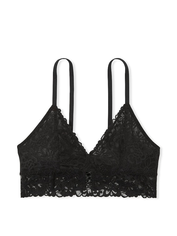 Victoria's Secret Black Lace Unlined Bralette - Image 4 of 4