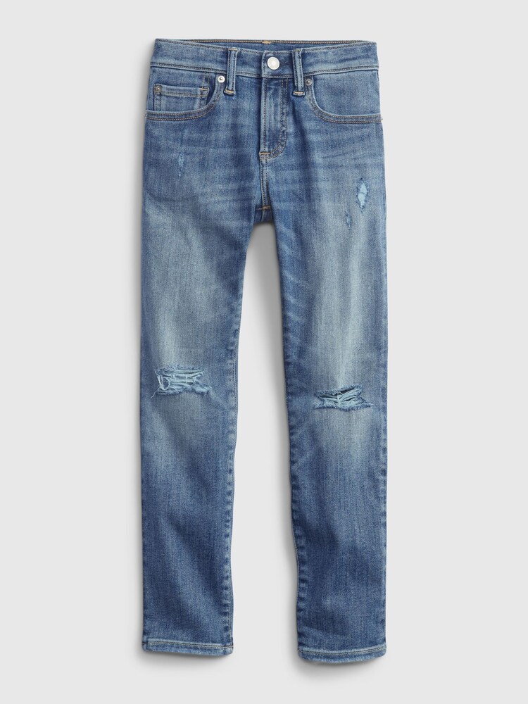 Gap Light Wash Blue Distressed Stretch Skinny Washwell Jeans (4-16yrs) - Image 2 of 6