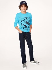 Gap Dark Wash Blue Straight Jeans - Image 1 of 1