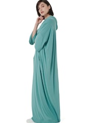 leem Green Kangaroo Pockets Kaftan - Image 2 of 5