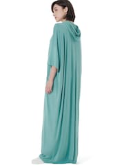 leem Green Kangaroo Pockets Kaftan - Image 3 of 5